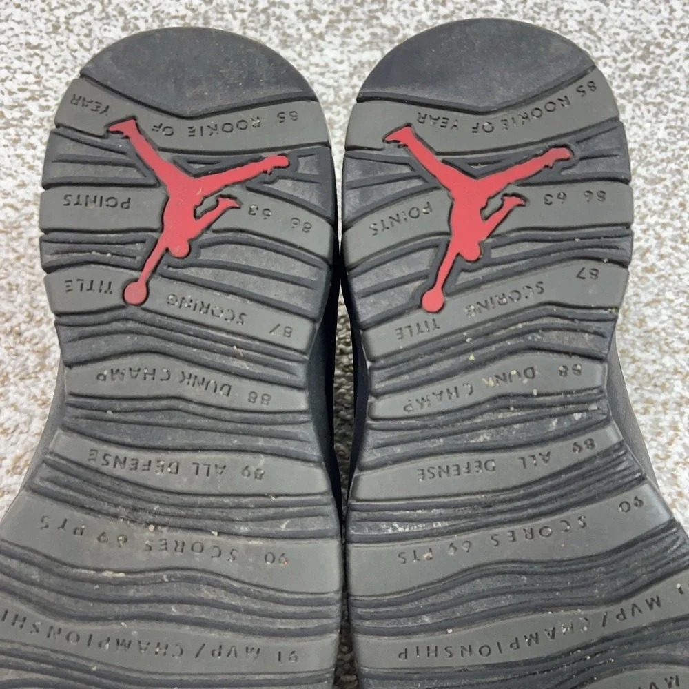 Jordan Shoes Mens Size 11 Gray Air Jordan 10 Retro Shadow Basketball Sneakers